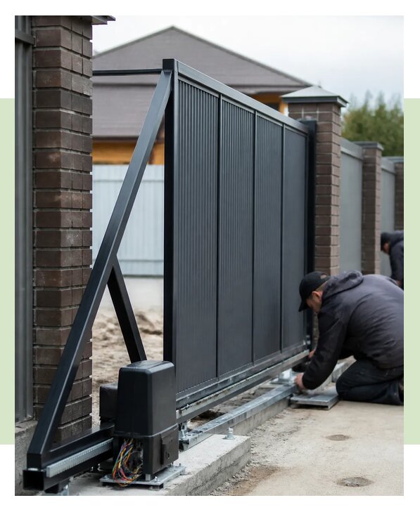 Откатные ворота с установкой по выгодной цене в Нефтекамске